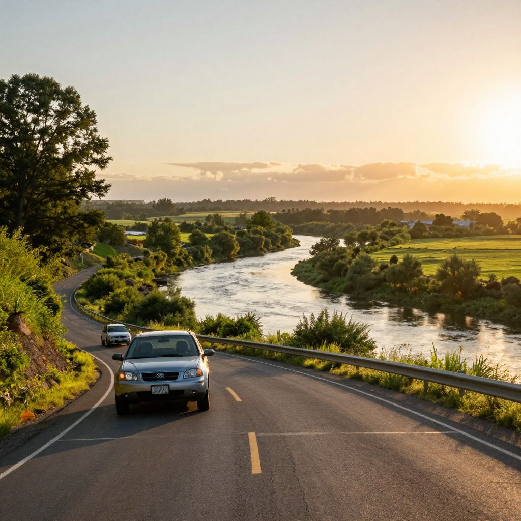 Scenic Drive Along Sacramento River
