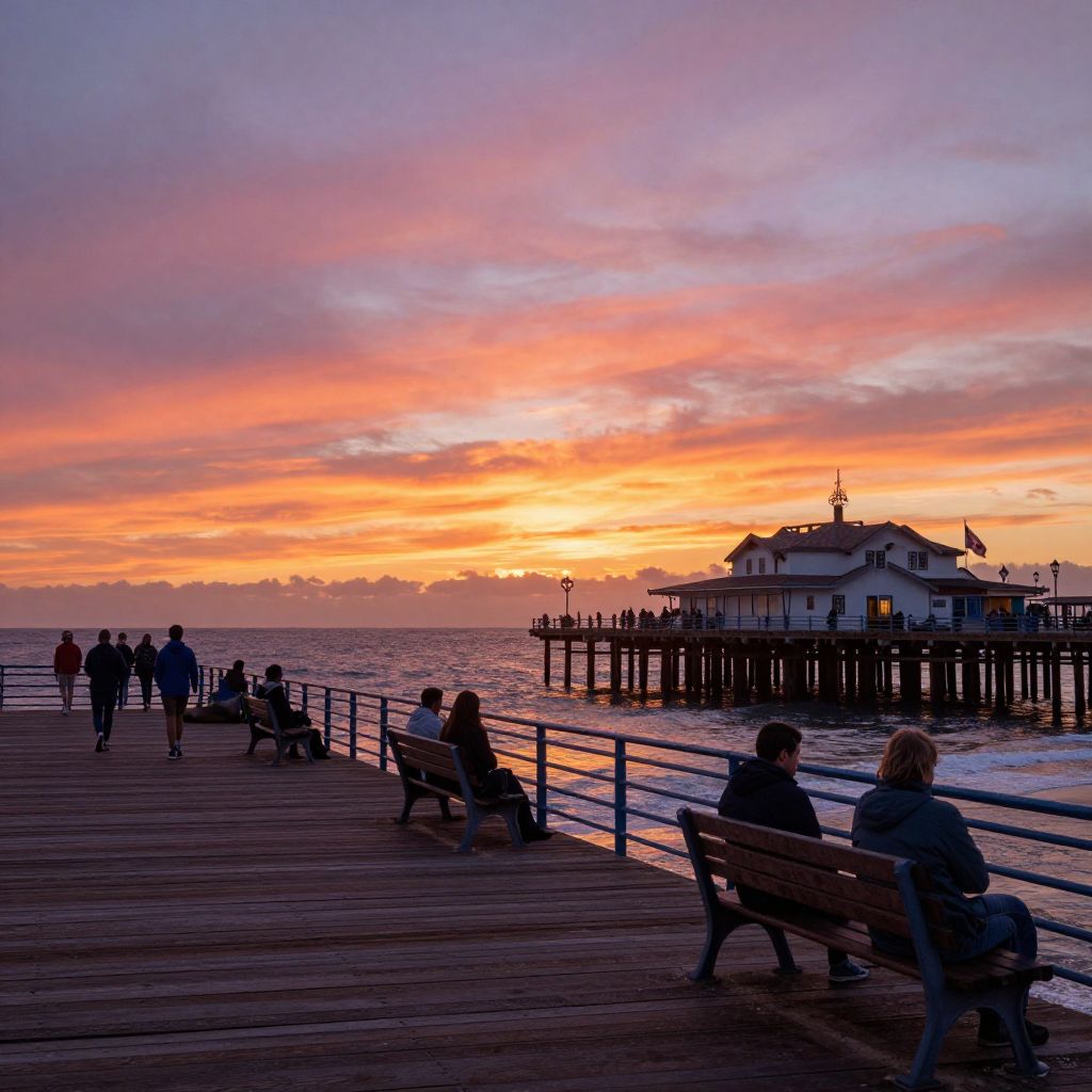 Pacifica Pier at Sunset