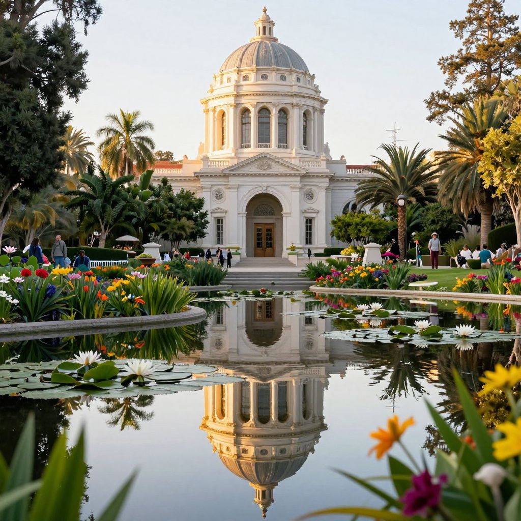 Botanical Building & Lily Pond
