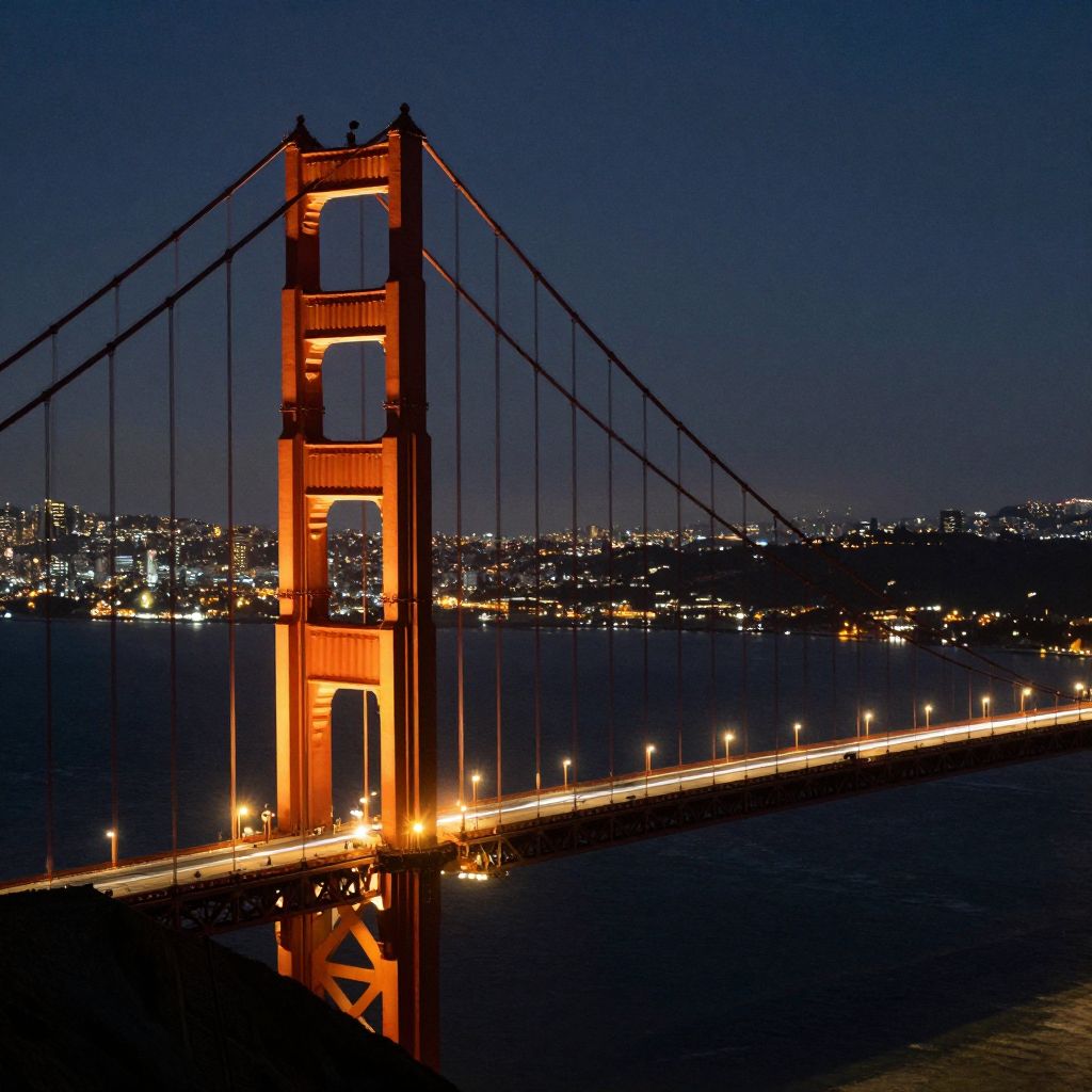 Golden Gate Bridge at Night