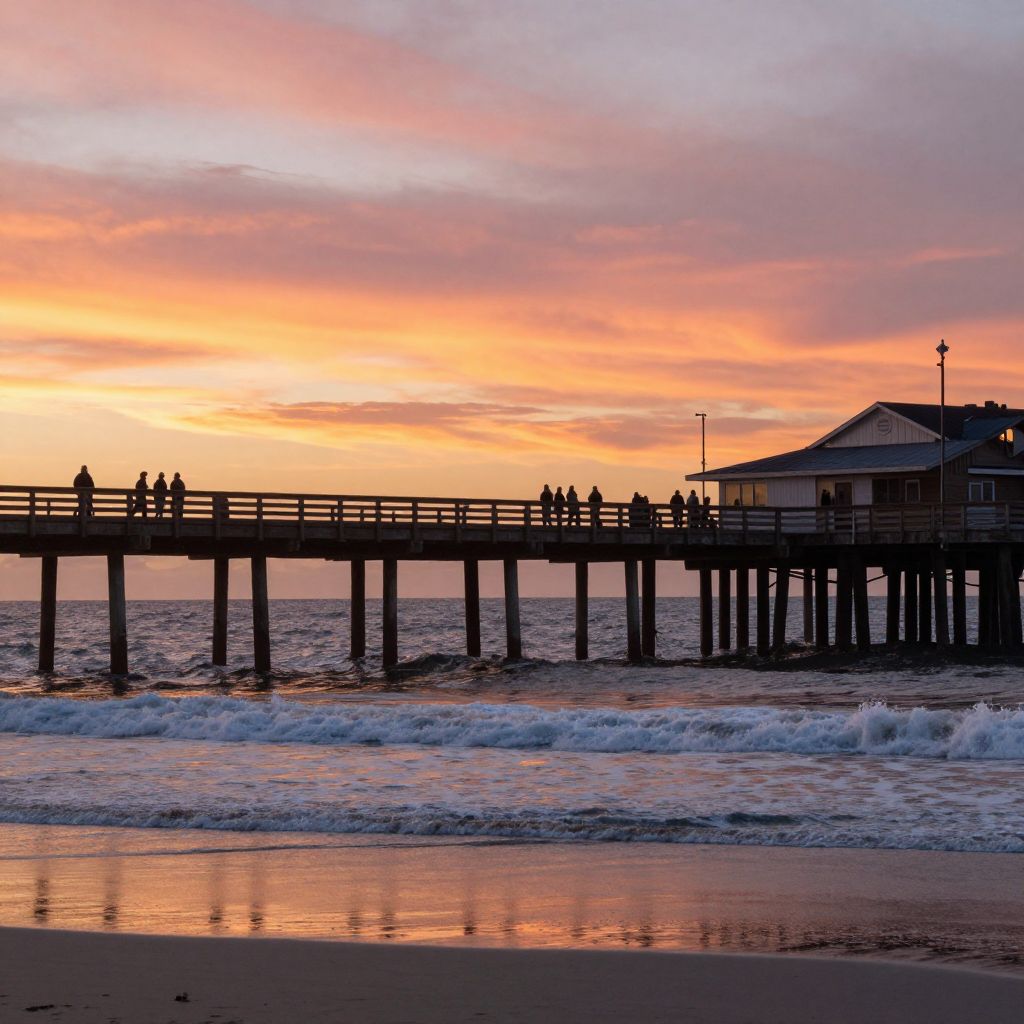 Seal Beach Pier at Sunset