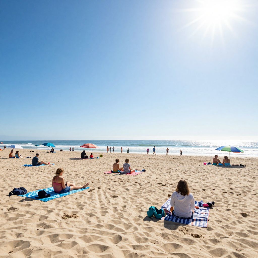 Relaxing at Seal Beach