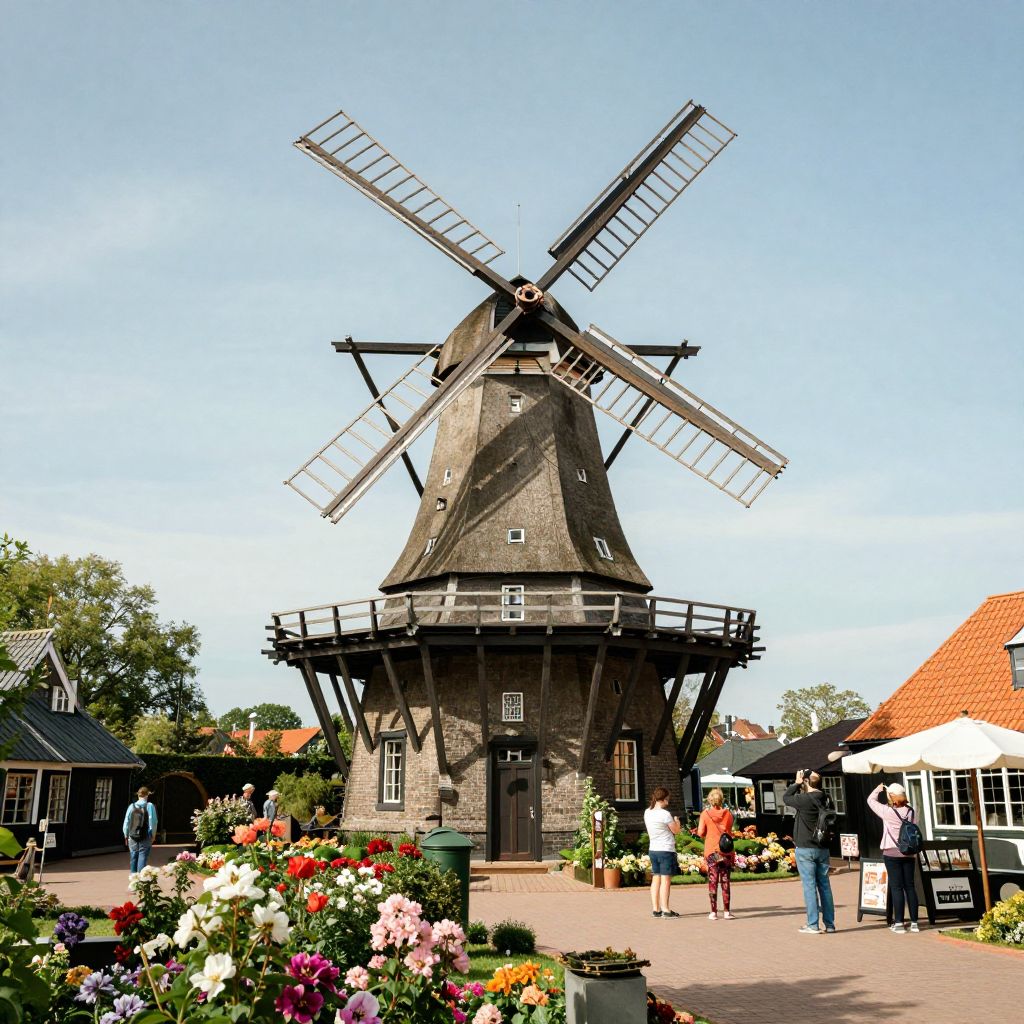Solvang Village Square Windmill